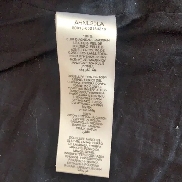 🛵 Genuine vintage leather moto jacket Naf Naf Paris 🇫🇷biker jacket size M - Picture 4 of 14